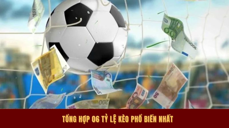 Tổng hợp 06 tỷ lệ kèo phổ biến nhất